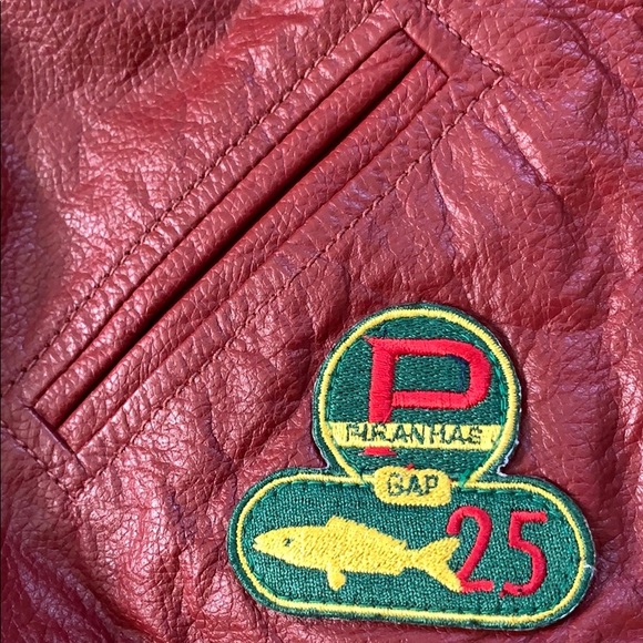 Boys Gap Leather Varsity Jacket - Picture 9 of 9